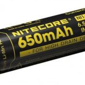Nitecore IMR14500 · 14500 · 3.7V · 650mAh · 6.5A High-Drain Rechargeable Li-ion Battery